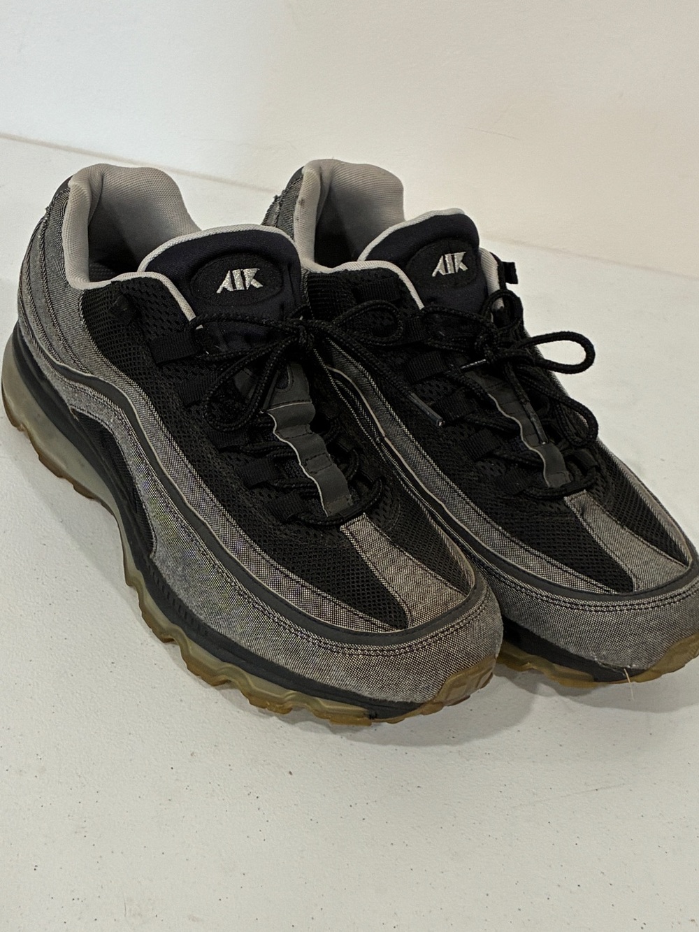 Nike Air Max 24-7 Dark Grey Black Denim 2010 Size 11.5 (Style 397252-005)